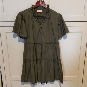 Soya Olive Green Mini Dress